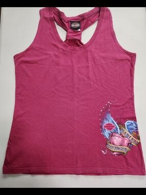 Harley-Davidson Women's Knot-Back Tank with Graphic